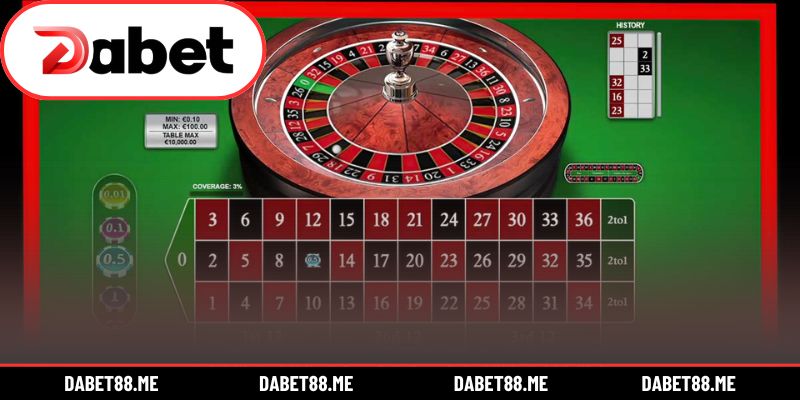 Phân bố bàn roulette và các cửa cược phổ biến